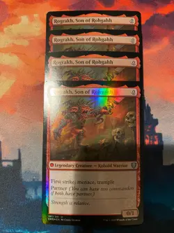 MTG Commander Legends Rograkh Son of Rohgahh Foil x 4 - Image 1