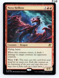 MTG Nova Hellkite Foil R Edge of Eternities 148 NM - Image 1