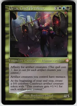 FOIL URZA, CHIEF ARTIFICER (RETRO FRAME) 2 MYTHIC NEAR MINT - Image 1