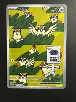 The Pokemon Company Pokemon TCG Pidgey 207/197 Obsidian Flames IR Holo Eng 60 HP - Image 1
