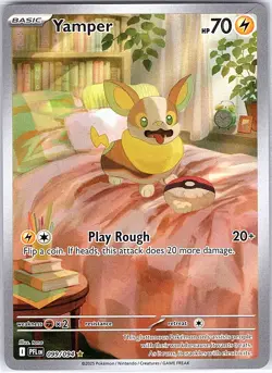 Yamper 099/094 Illustration Rare Phantasmal Flames Pokemon Near Mint - Image 1