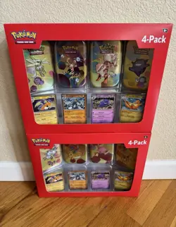 Pokemon TCG: Scarlet & Violet 151 Mini Tins 4 Pack Lot of 2 NEW - FASTship - Image 1