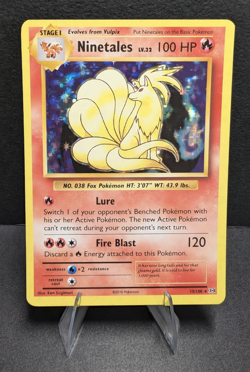 Pokemon Ninetales Holo 15/108 XY Evolutions Rare Holo NM Vintage Reprint - Image 1
