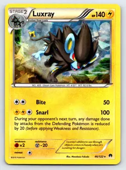 Luxray (Cracked Ice Holo) 46/122 Holo Holo Rare Deck Exclusives Pokemon LP - Image 1