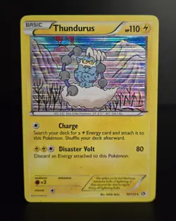 Pokemon TCG - THUNDURUS - 50/113 - HOLO RARE - BW LEGENDARY TREASURES 2013 - MP - Image 1