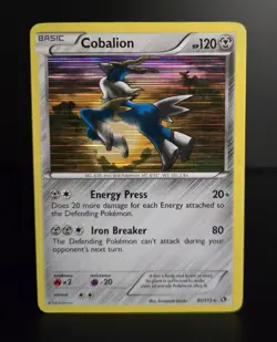 Pokemon TCG - COBALION - 91/113 - HOLO - RARE - BW LEGENDARY TREASURES 2013 - MP - Image 1