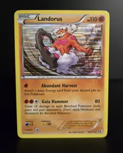 Pokemon TCG - LANDORUS - 85/113 - HOLO RARE - LEGENDARY TREASURES (2013) - MP/LP - Image 1