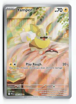 Yamper 099/094 ME02 Phantasmal Flames Holo Illustration Rare Pokemon TCG Card NM - Image 1