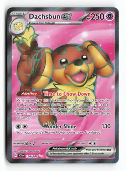 Dachsbun ex 160/142 SV07: Stellar Crown Holo Ultra Rare Pokemon TCG Card NM - Image 1