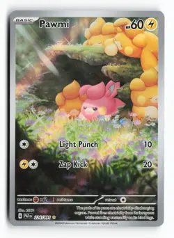 Pawmi 226/091 SV: Paldean Fates Holo Illustration Rare Pokemon TCG Card NM - Image 1
