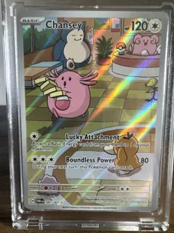 Pokemon TCG Chansey Illustration Rare 187/167 from Twilight Masquerade - Image 1