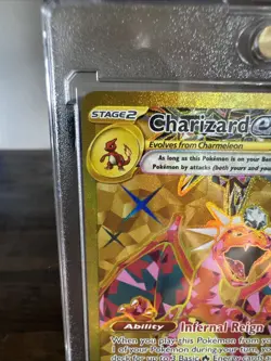 Pokemon TCG Scarlet & Violet Obsidian Flames Charizard Ex 228/197 Gold Rare Holo - Image 2