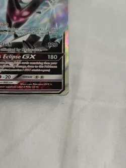 Pokemon TCG Dawn Wings Necrozma GX Full Art Holo Black Star Promos SM101 MP - Image 2