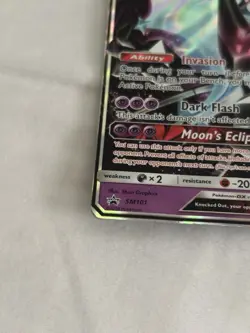 Pokemon TCG Dawn Wings Necrozma GX Full Art Holo Black Star Promos SM101 MP - Image 3
