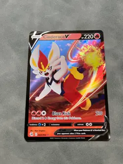 Pokemon TCG Cinderace V 43/264 Fusion Strike NM - Image 1