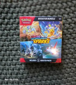 Pokemon TCG Surging Sparks Booster Bundle (6 Packs) Factory Sealed - Image 1
