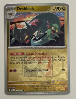 Drakloak 129/167 Pokemon TCG Twilight Masquerade League Promo NM - Image 1