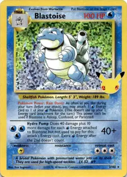 BLASTOISE 2/102 CLASSIC COLLECTION CELEBRATIONS: CLASSIC COLLECTION POKEMON NM/M - Image 1