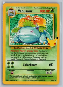 Venusaur 15/102 Classic Collection Celebrations: Classic Collection Pokemon NM - Image 1