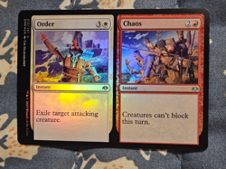 Order / Chaos FOIL Dominaria Remastered MTG Magic - Image 1