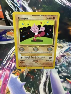 Tyrogue 66/75 Neo Discovery Common WOTC Vintage Pokemon Card - Image 1