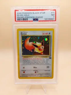 Eevee Pokemon Black Star Promo #11 Holo Rare WOTC 2000 PSA 7 - Image 1