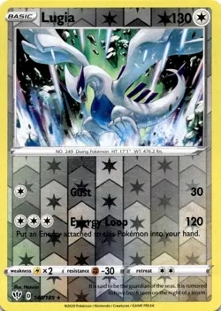 LUGIA 140/189 R DARKNESS ABLAZE POKEMON REVERSE HOLO NM/M - Image 1