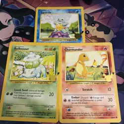 Pokemon 25th Anniversary Kanto First Partner Pack Jumbo Cards Only - Image 1