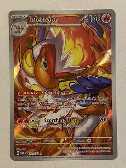 Infernape Full Art Rare Holo Pokemon Twilight Masquerade Illustration 173/167 - Image 1