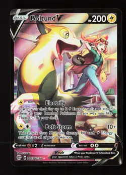 Boltund V TG13/TG30 Holo V Rare Brilliant Stars Trainer Gallery Pokemon NM - Image 1