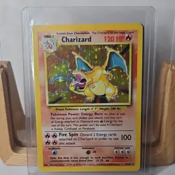 Pokemon Charizard Base Set Holo Rare Unlimited 4/102 1999 - Image 1