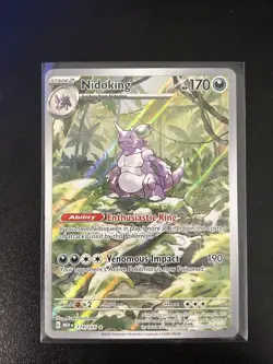 Pokemon TCG Nidoking 174/165 Scarlet & Violet 151 Illustration Rare - Image 1