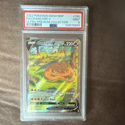 The Pokemon Company 2022 Charizard V SWSH260 Black Star Promo Holo PSA 9 - Image 1