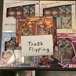 One Piece Card Game Illustration Box Vol. 1-5 Lot Bandai Namco - Image 1