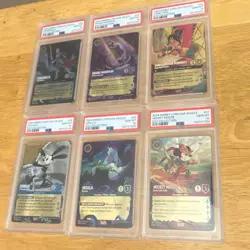 2024 Disney Lorcana D23 Foil Graded Cards - Full set of 6, All PSA 10 graded - Image 1