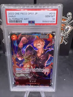 Sanji - OP01-013 (Alternate Art) OP01-013 One Piece Promotion Cards Foil PSA 10 - Image 1