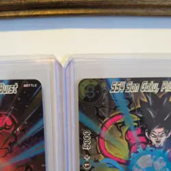 Dragon Ball Super Card Game SS4 Son Goku & SS4 Bardick 2021 EX19-35 & EX19-25 - Image 3
