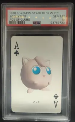 1998 Pokemon Stadium Yellow Version Playing Cards Jigglypuff PSA 10 - Image 1