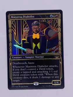 MTG Maestros Diabolist (Showcase) Streets of New Capenna Foil - Image 1