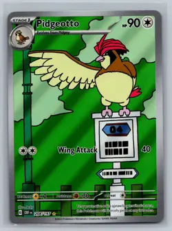 Pidgeotto 208/197 Illustration Rare Obsidian Flames Pokemon Card Near Mint - Image 1