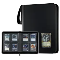 ProCase 4 Pocket Top Loader Binder, Holding 144 Cards in 4-pocket, Black - Image 1