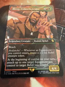 Wizards of the Coast Barret, Avalanche Leader CHOCOBO TRACK FOIL FF 0472 EN 2025 - Image 1