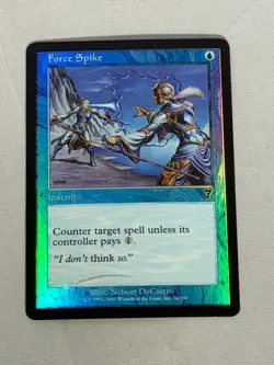 MTG FOIL Force Spike 7th Edition Magic the Gathering - Image 1
