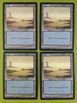 Swamp (River) x4 Tempest 4x Playset Magic the Gathering MTG - Image 1