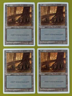 Swamp (440) x4 Fifth Edition 5th 4x Magic the Gathering MTG White Border - Image 1