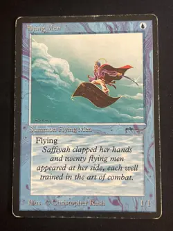 1x Flying Men Arabian Nights HP/MP Old School MTG Magic the Gathering x1 MKE - Image 1