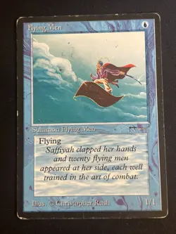 1x Flying Men Arabian Nights HP/MP Old School MTG Magic the Gathering x1 MKE - Image 3