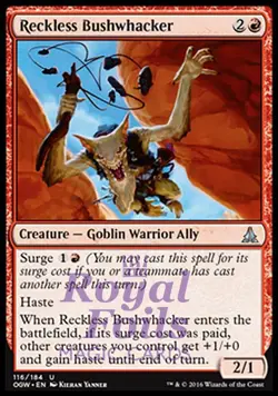 Reckless Bushwhacker 1x FOIL OGW MTG Oath of the Gatewatch Uncommon MINT red - Image 1