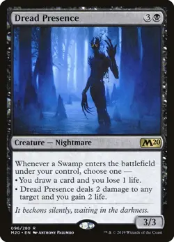 MTG - Dread Presence - Core Set 2020 - X1 - (NM) - - Image 1