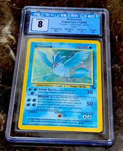 1999 Pokemon Fossil Articuno #2 CGC 8 NM/MINT-Freshly Graded- Nice! - Image 1